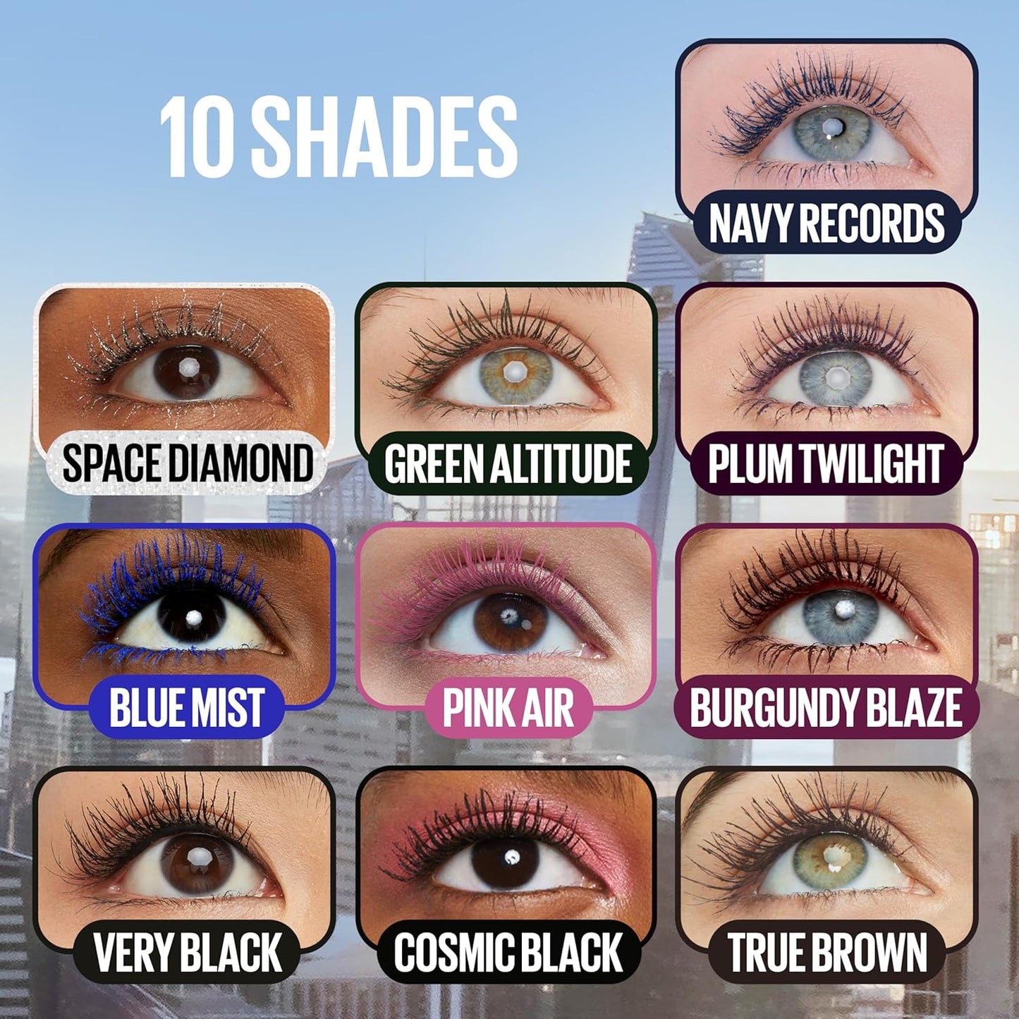 Maybelline Mascara, Lash Sensational Sky High Volumizing & Thickening, Eyelash Lengthening,t, Full Volume Mascara, Colour: Black