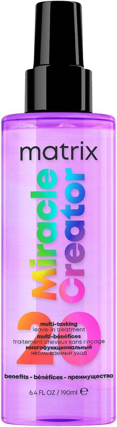 Matrix Miracle Creator 20-in-1 Multi-Benefit Heat Protection Leave-In Spray, 190ml